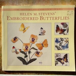 Embroidered Butterflies by Helen M. Stevens